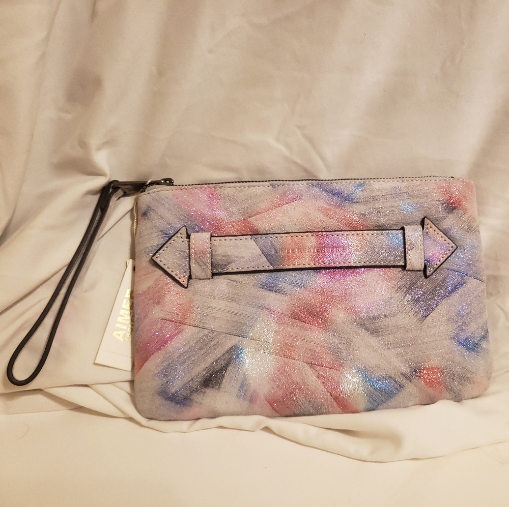 Genuine leather wristlet